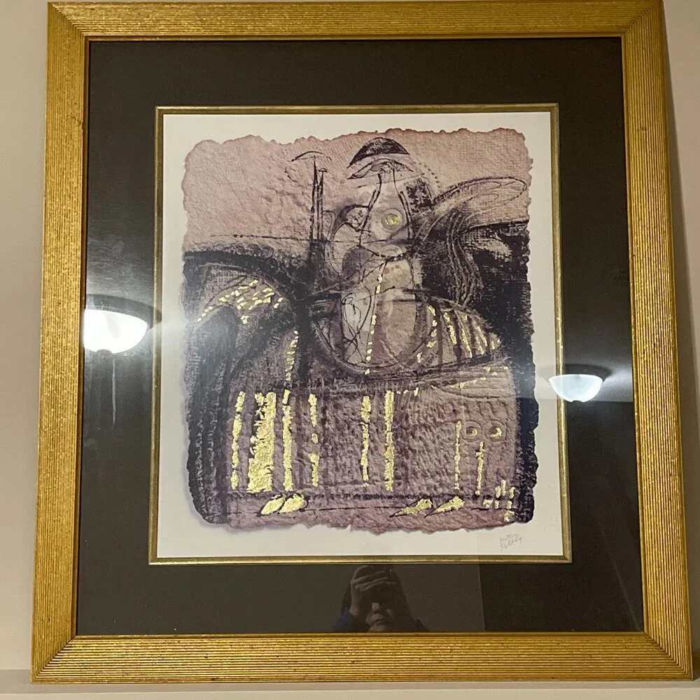 PETER POLLAG Rider/Reiter 1970 Painting